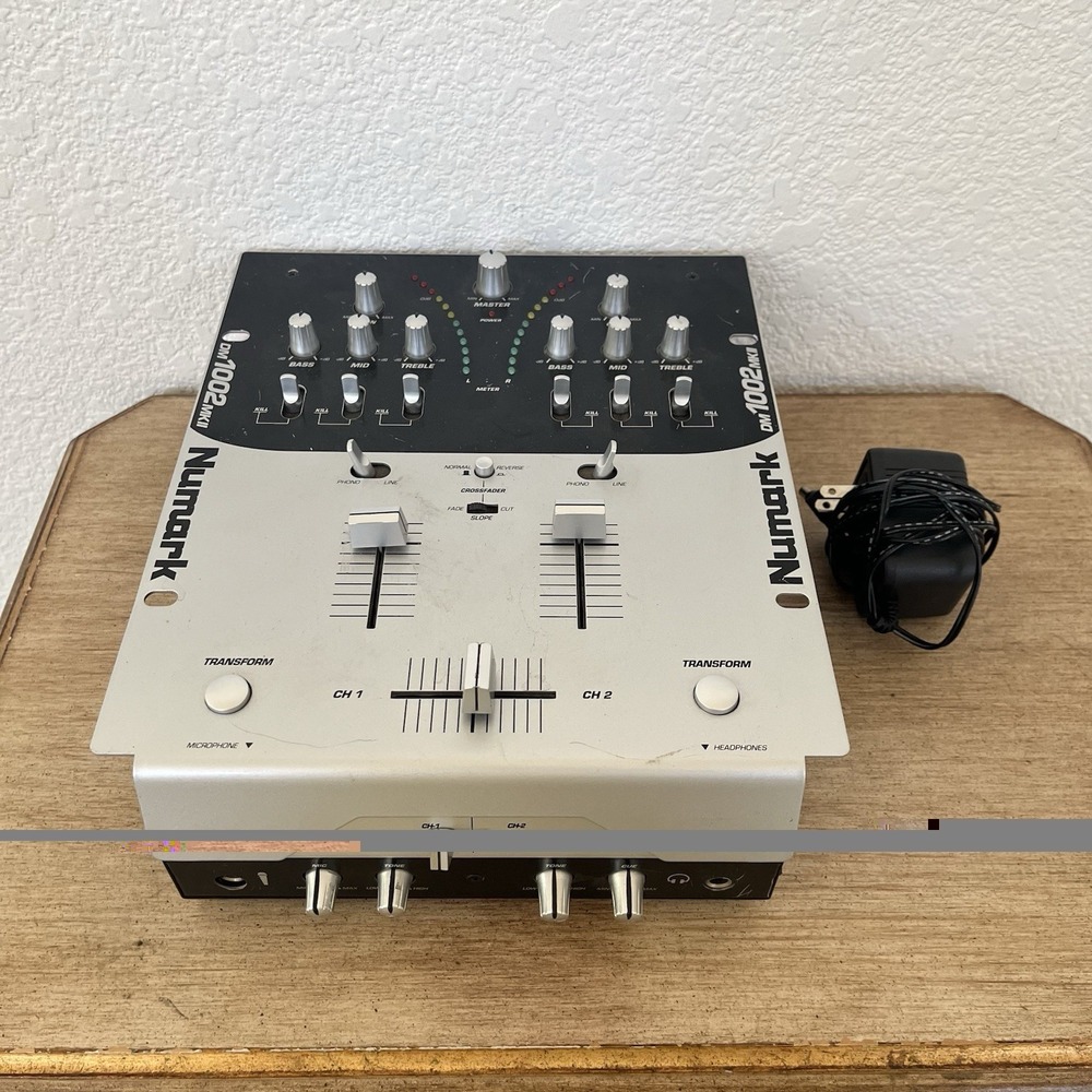 Numark DM1002 MKII DJ Mixer w/ PSU - Powers On - For Parts / Untested